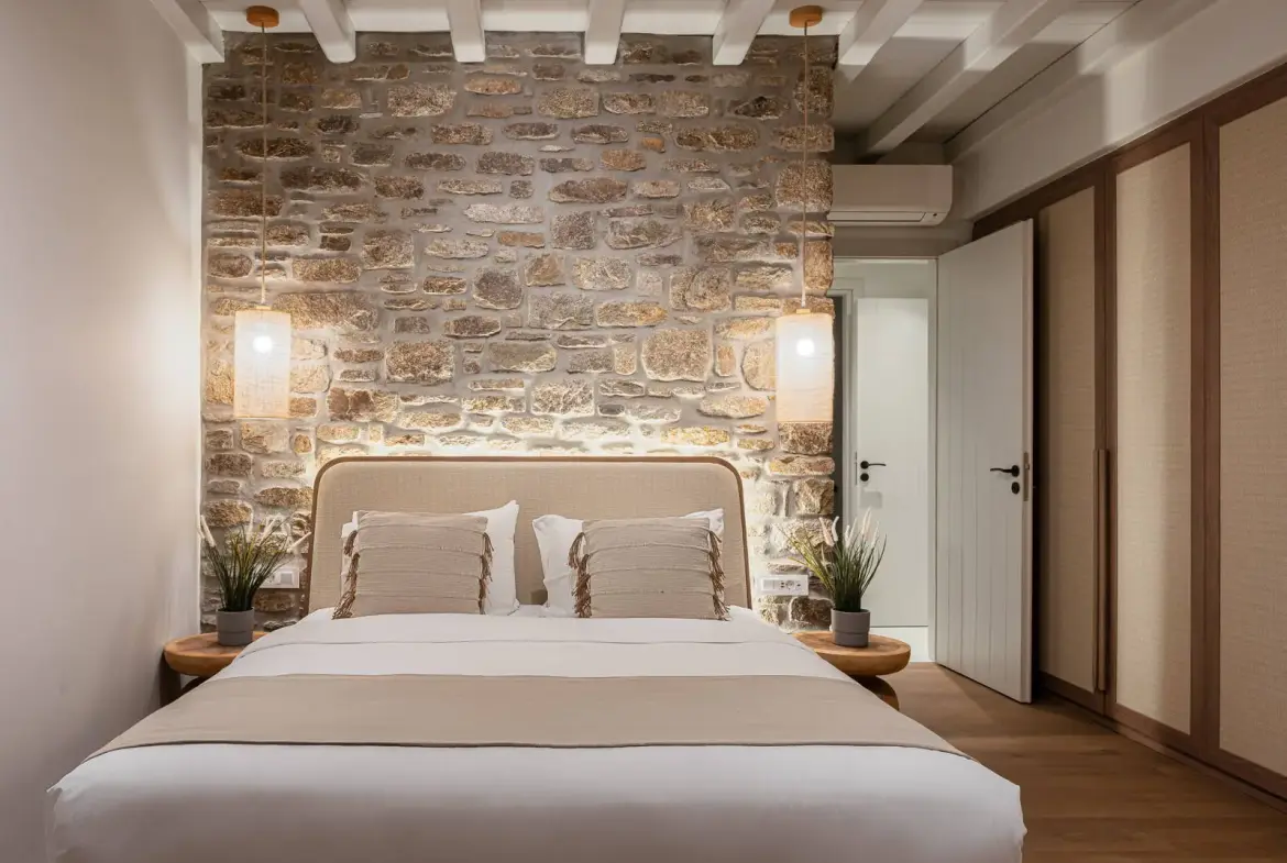 Luxury hilltop villa with sea view in Mykonos