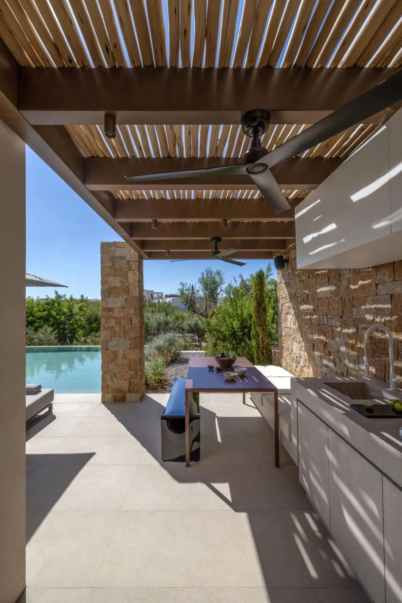 Boutique villa in an exclusive community just steps from the shore in Piso Aliki, Paros
