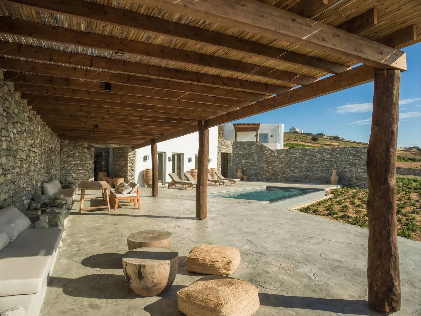 Private Collection of Three Luxury Villas Near Antiparos Town