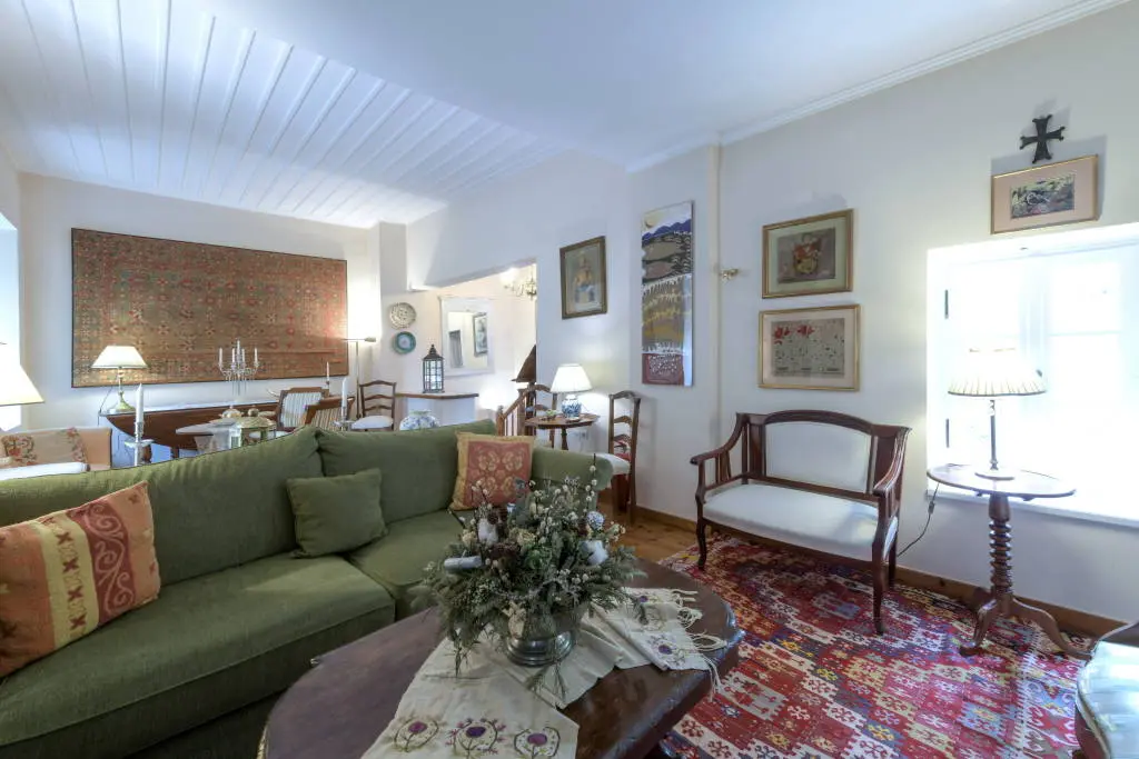 Historic house in Plaka with stunning courtyard and Acropolis view