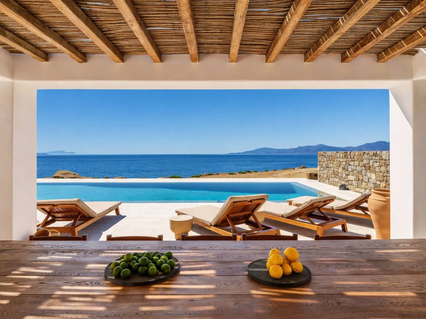 bh-3240147ce5e0 Seafront villa with private beach access and sunset views in Mykonos