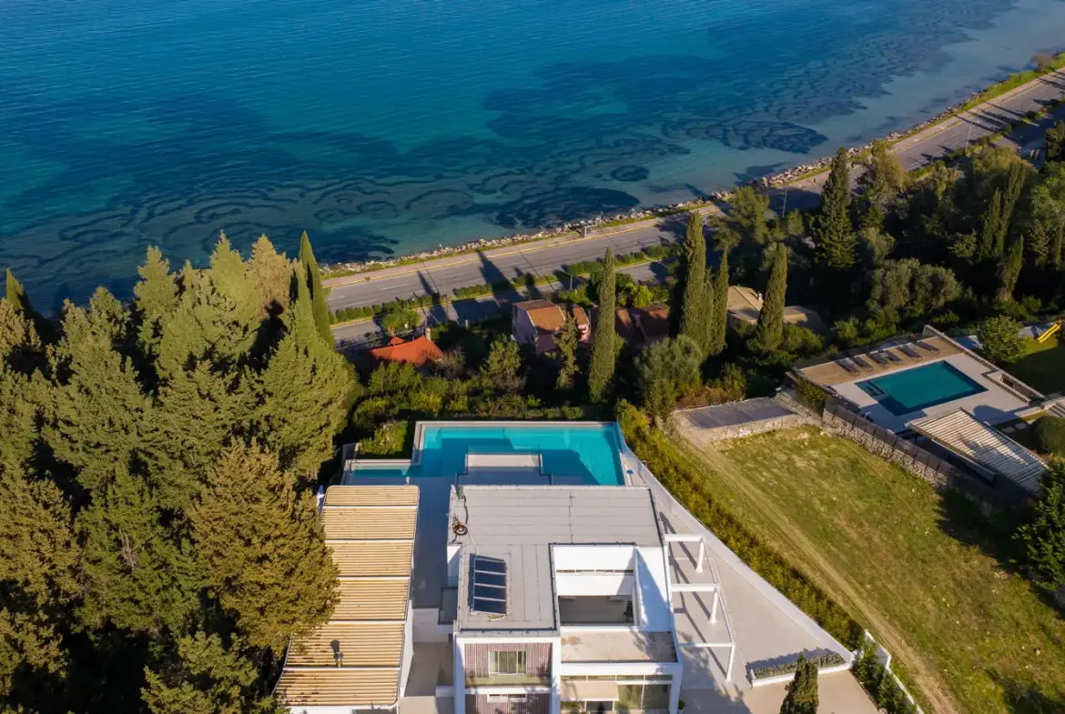 Luxury smart home with panoramic sea views in Kontokali, Corfu