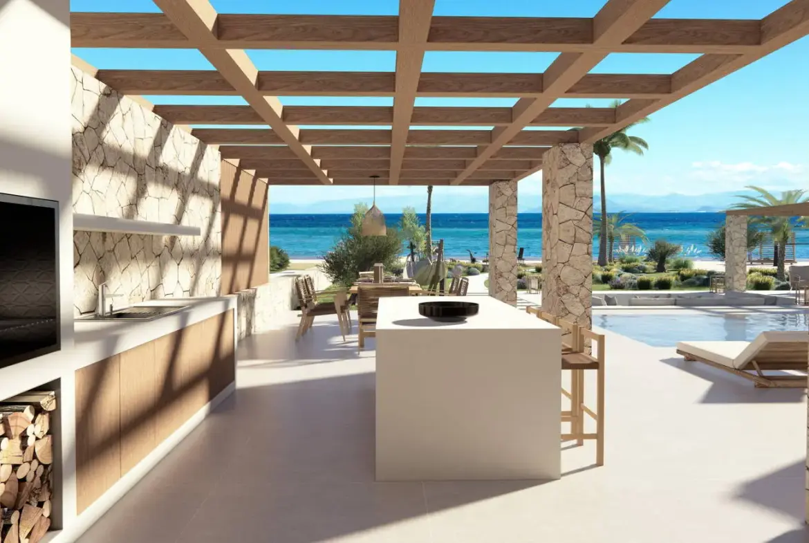 Private beachfront wellness estate in the heart of the Ionian Sea