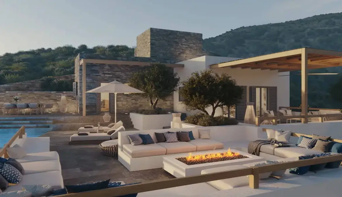 Wonderful villa with a panoramic view in Antiparos