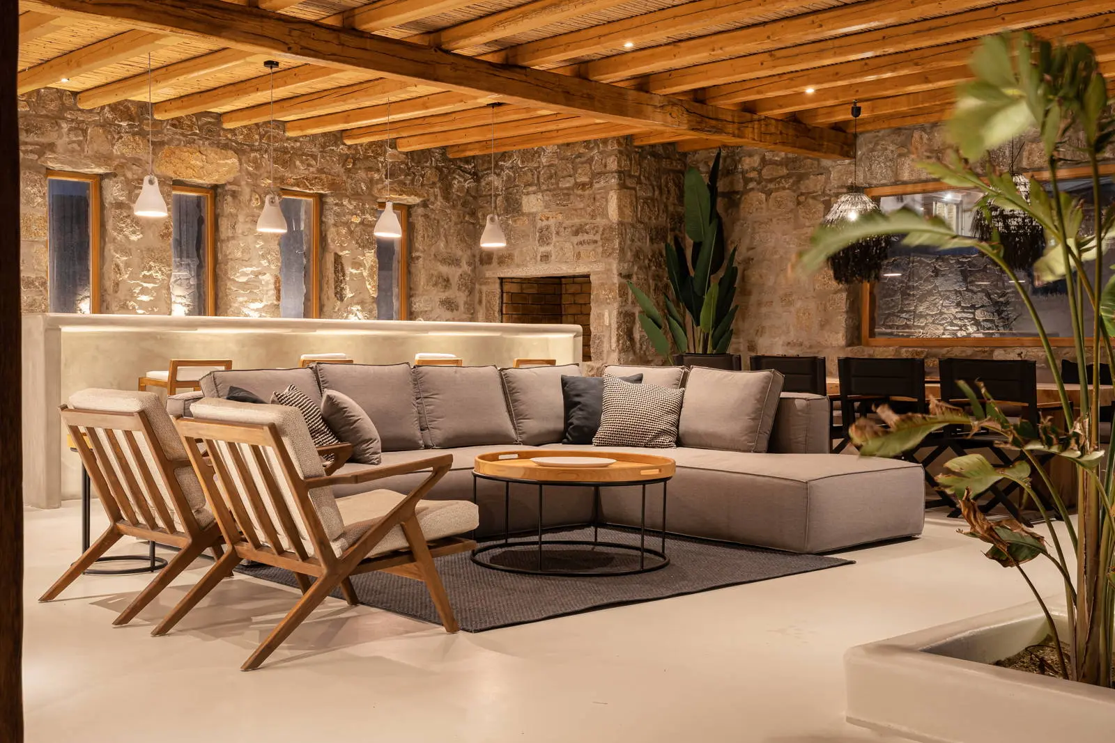 Luxury hilltop villa with sea view in Mykonos