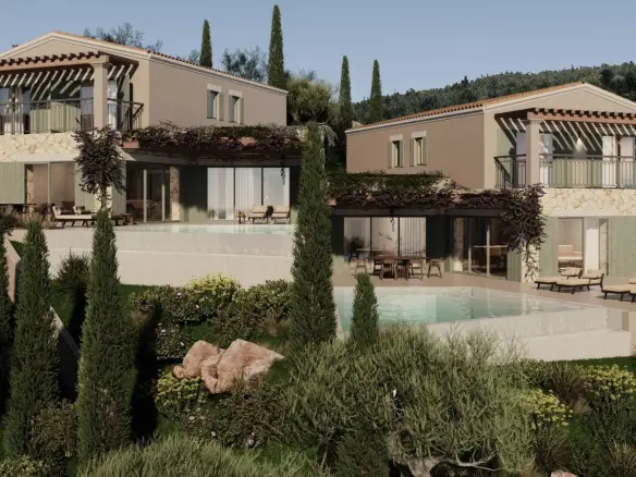 Two luxurious villas with unobstructed views of the Ionian Sea, Kalami, Corfu