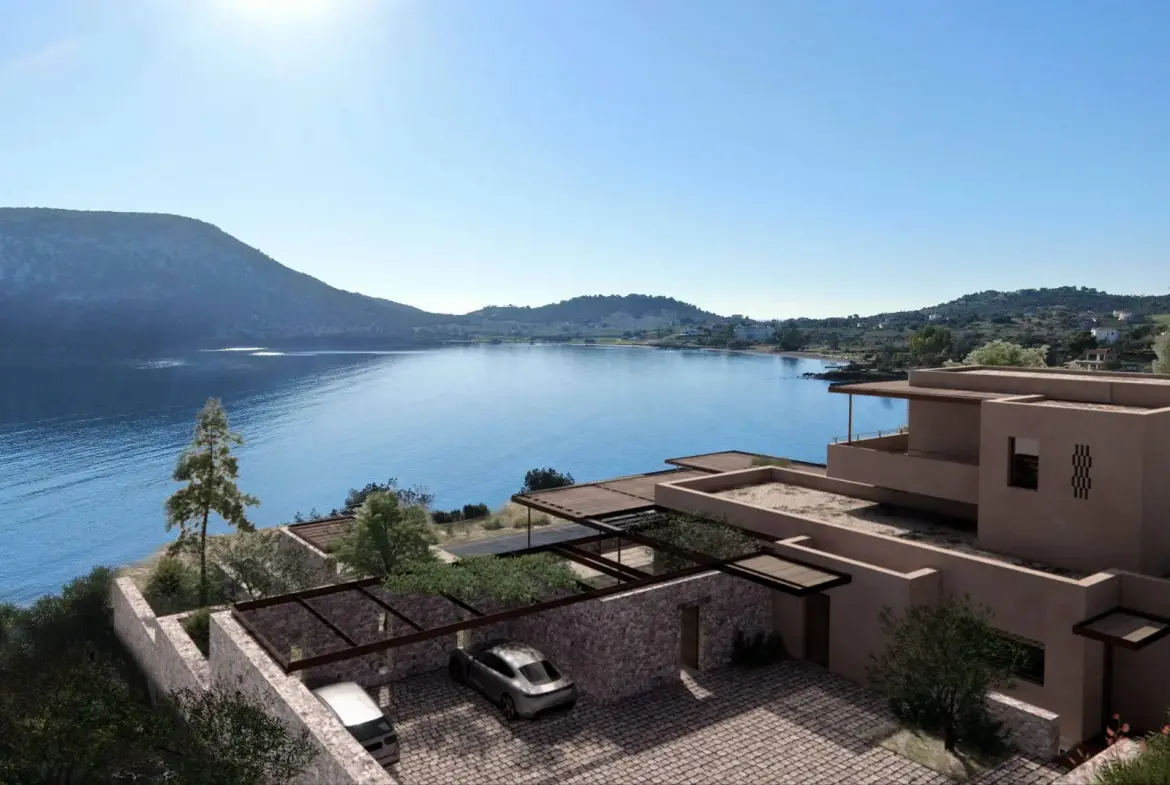 Villa Aeon: Waterfront 425 sq.m. villa with infinity pool and private beach access in Porto Heli