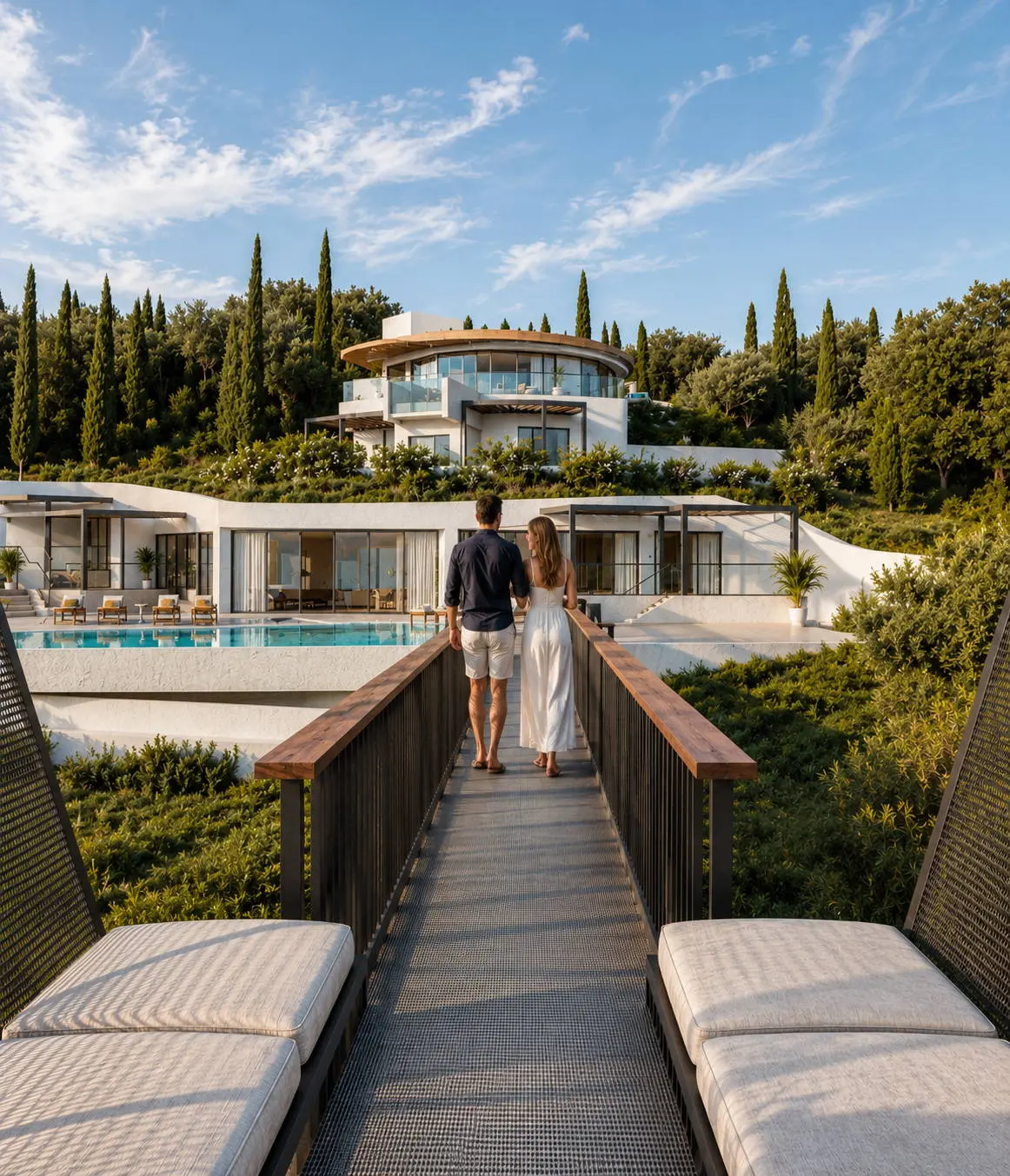 Luxury Off-Plan Villa with Suspended Walkway above Egremni, Lefkada