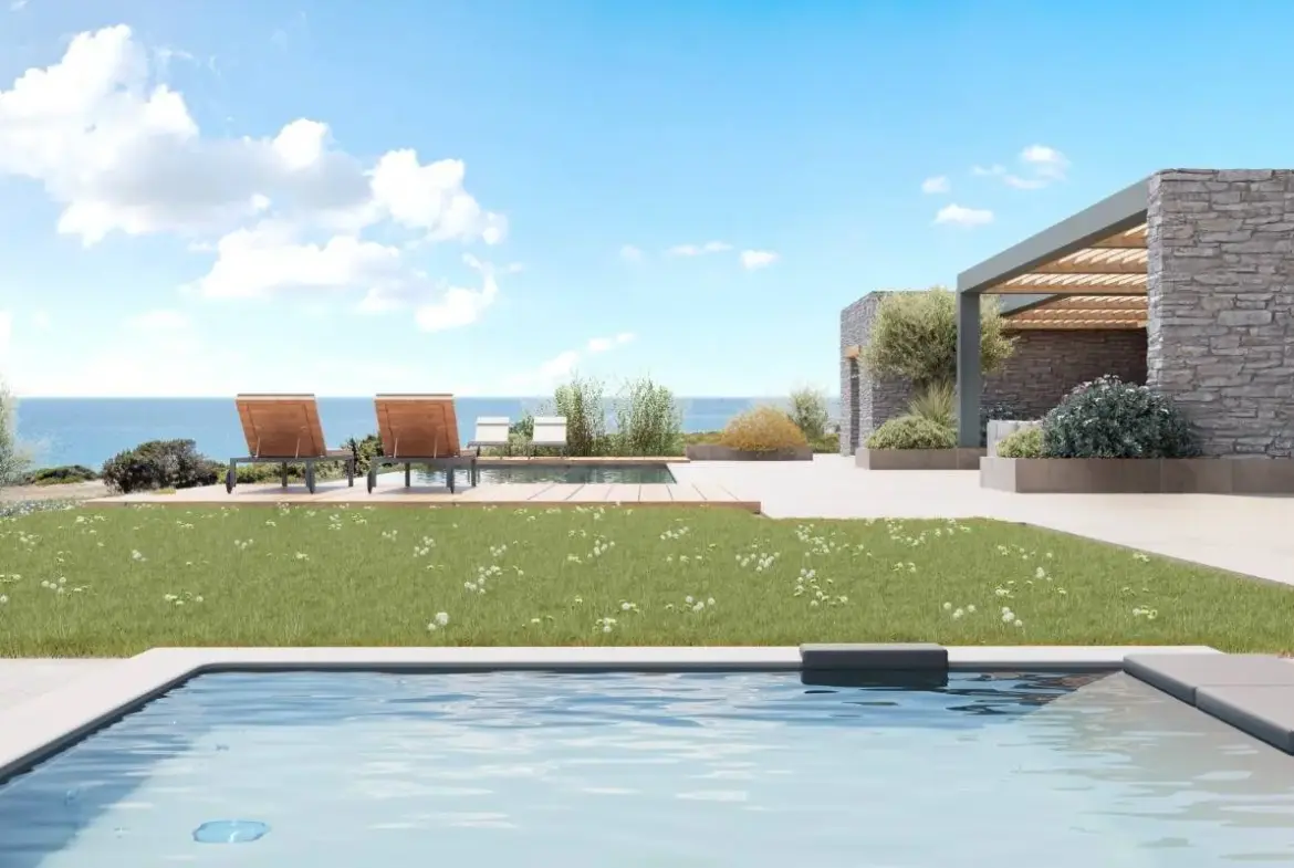 Architect-Designed Luxury Estate with Infinity Pool & Unobstructed Aegean Views in Paros