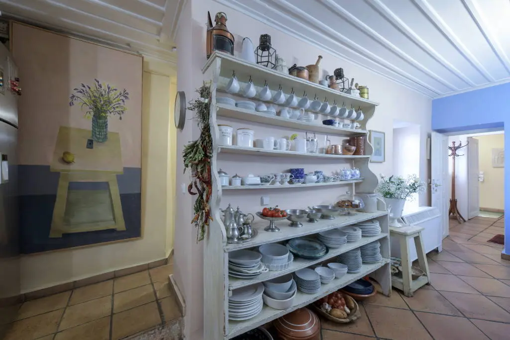 Historic house in Plaka with stunning courtyard and Acropolis view