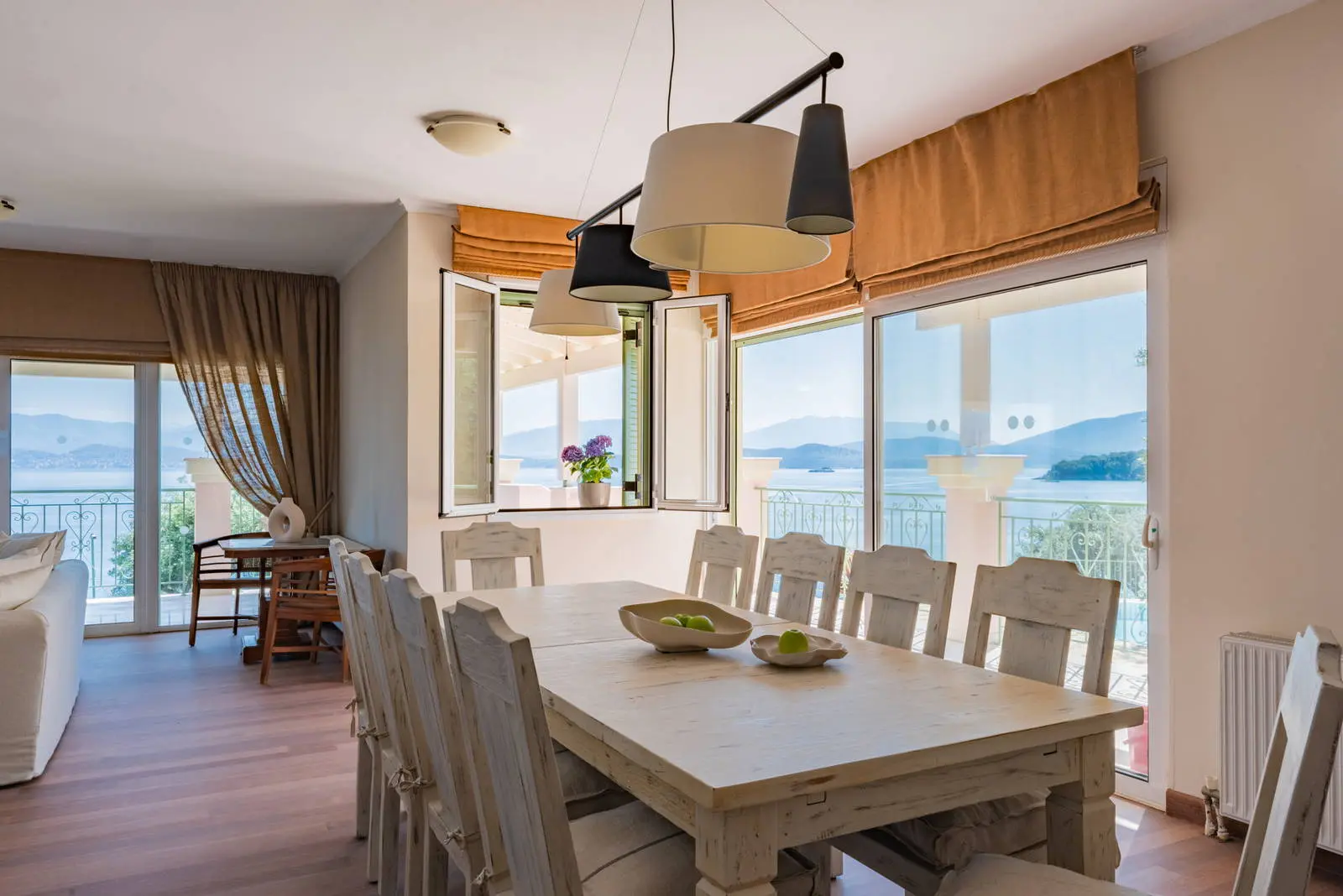 Luxury 3-villa estate with sea views & pool in Kassiopi, North Corfu