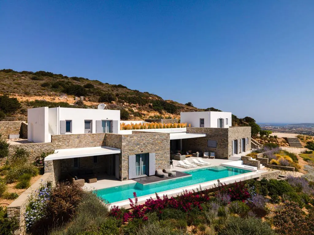 Beautiful luxury villa with sea view, Paros
