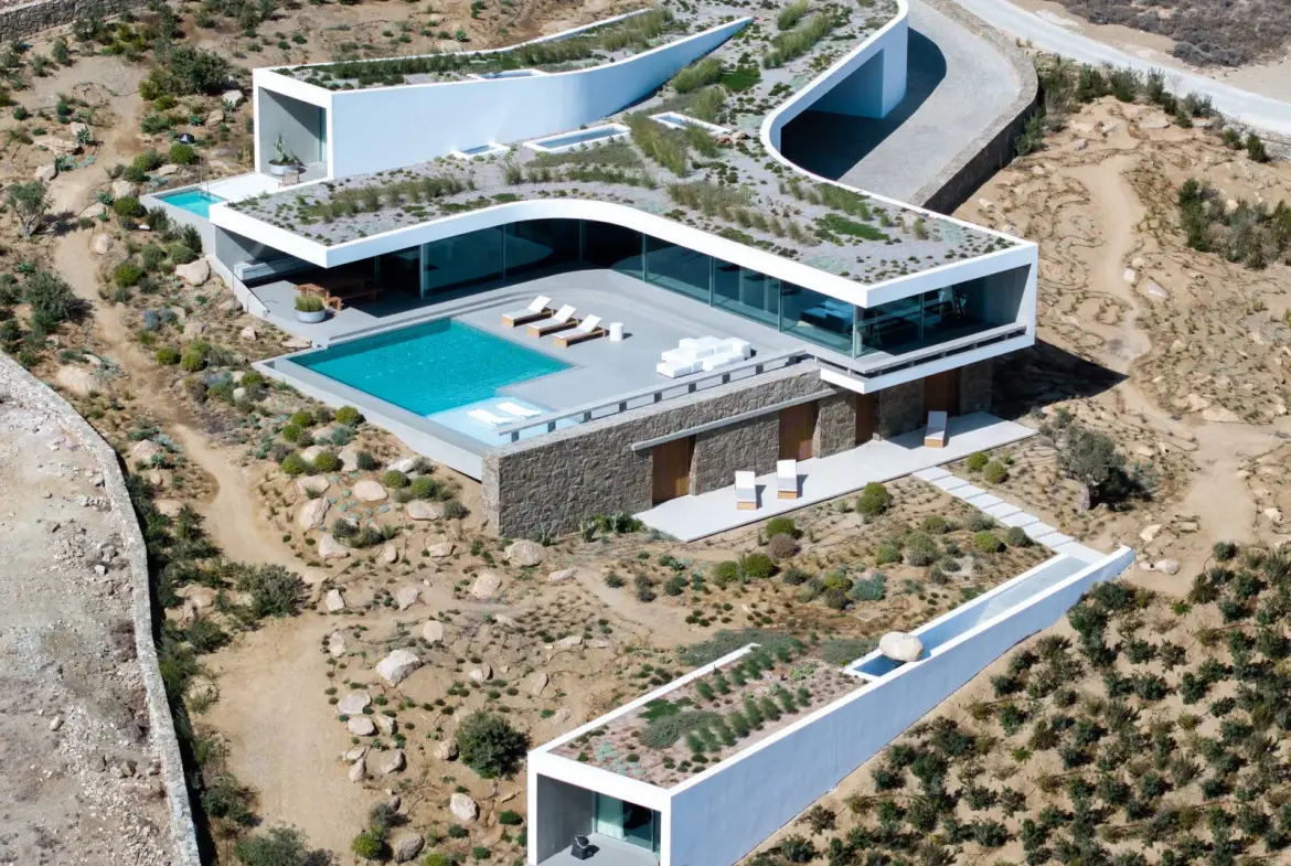 Iconic villa handcrafted by famous designer in Elia, Mykonos