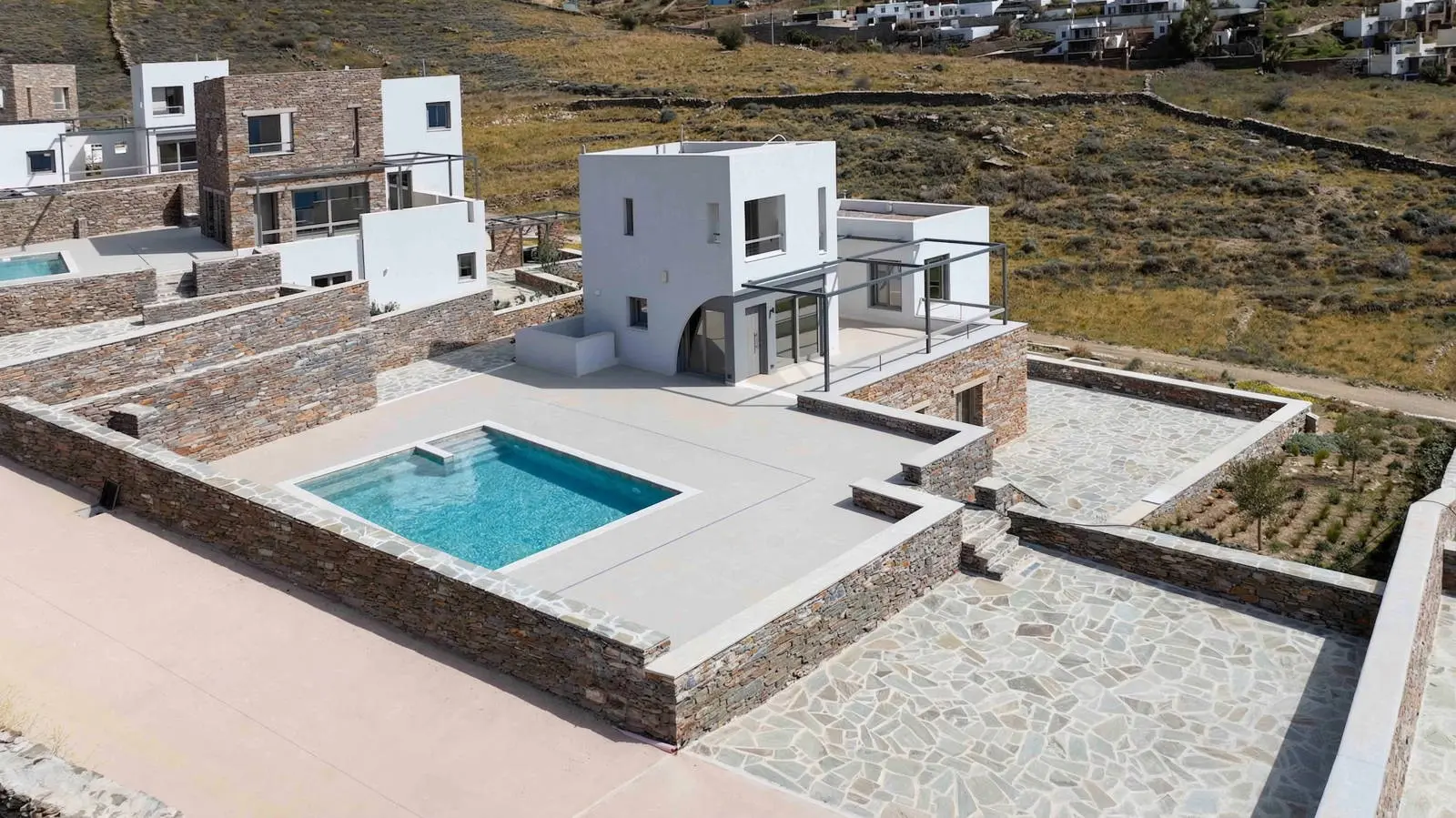 Complex of eight luxury villas with sea view in Koundouros, Kea