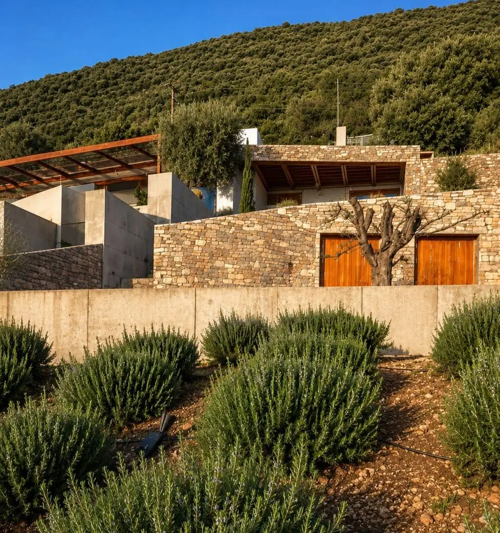 The awarded waterfront residence in Lefkada