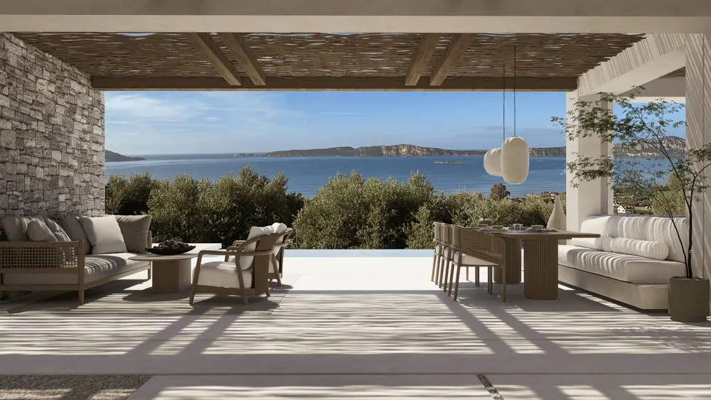 Impressive villa with panoramic views of Navarino bay in Gialova