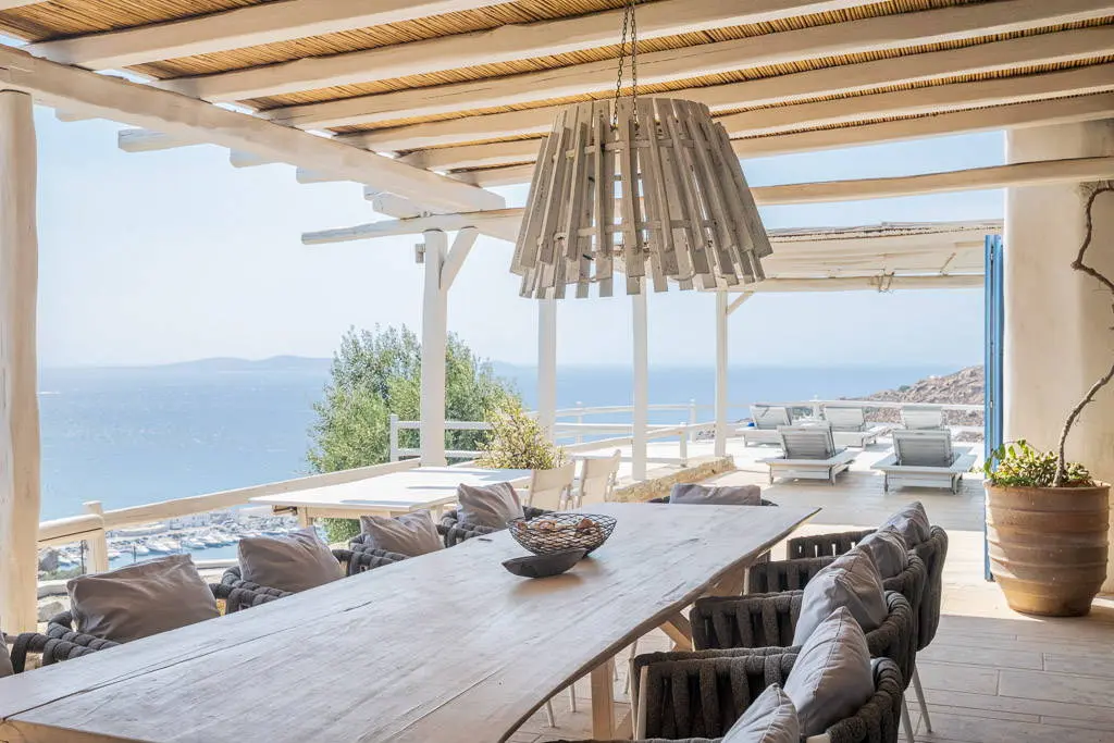 Prestigious Mykonos villa with guest house, two pools & panoramic views