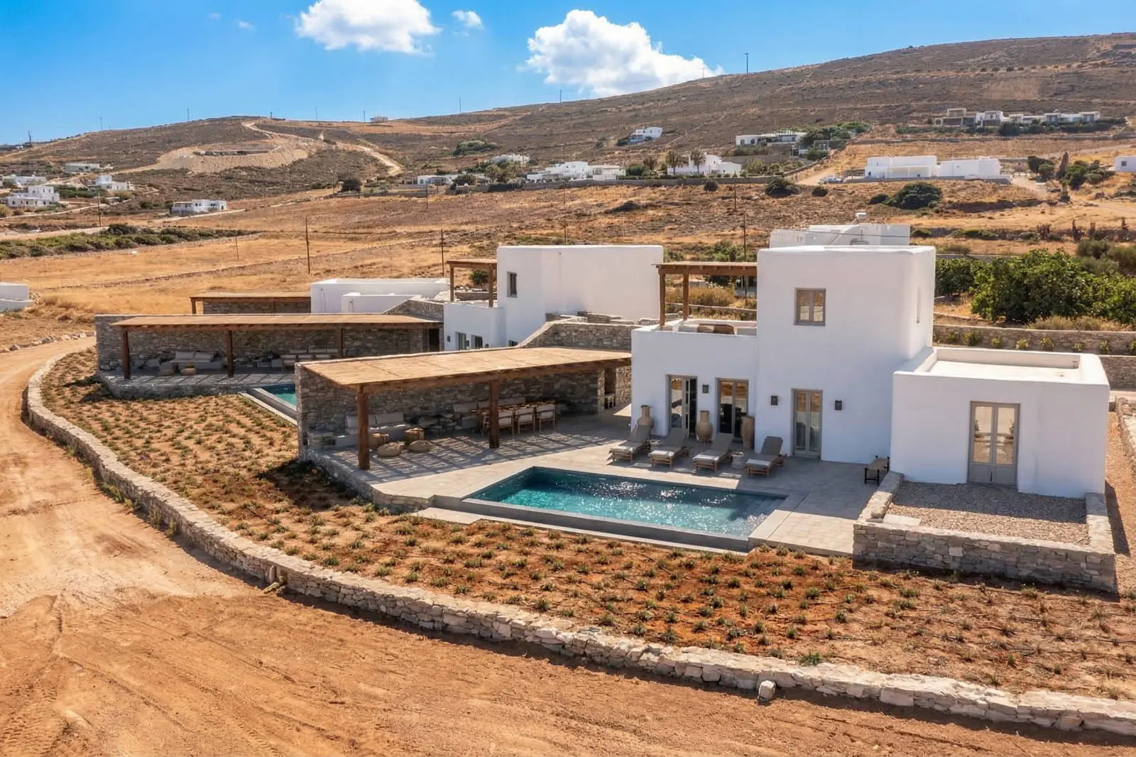 Private Collection of Three Luxury Villas Near Antiparos Town