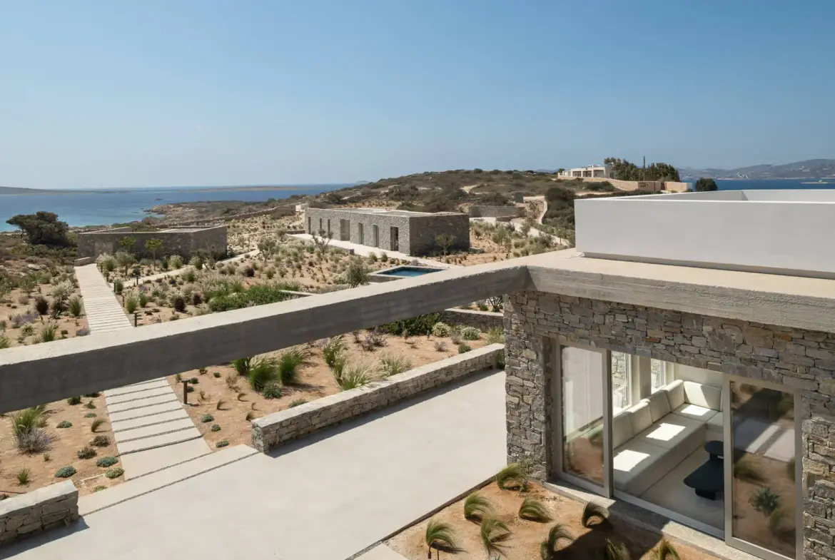 Architectural masterpiece with panoramic sea views on a 9,800 sq.m. estate in Paros