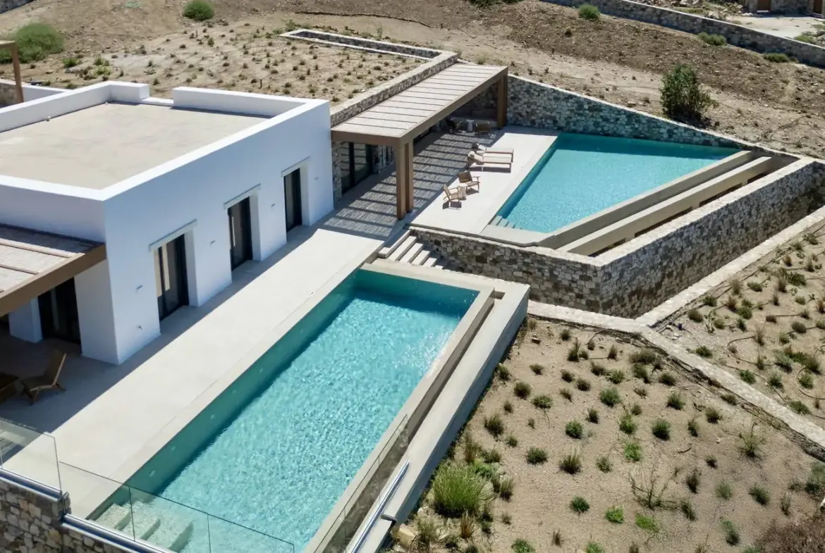 Ultra luxury cycladic sanctuary villa with sunset views in Mykonos