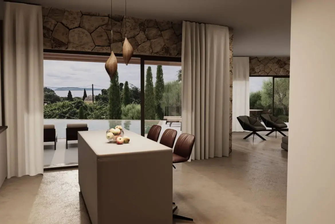 Two luxurious villas with unobstructed views of the Ionian Sea, Kalami, Corfu