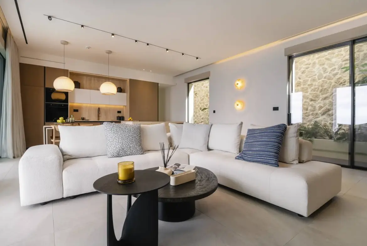 Ultra-luxury sunset cave villa above Kathisma Beach, Lefkada