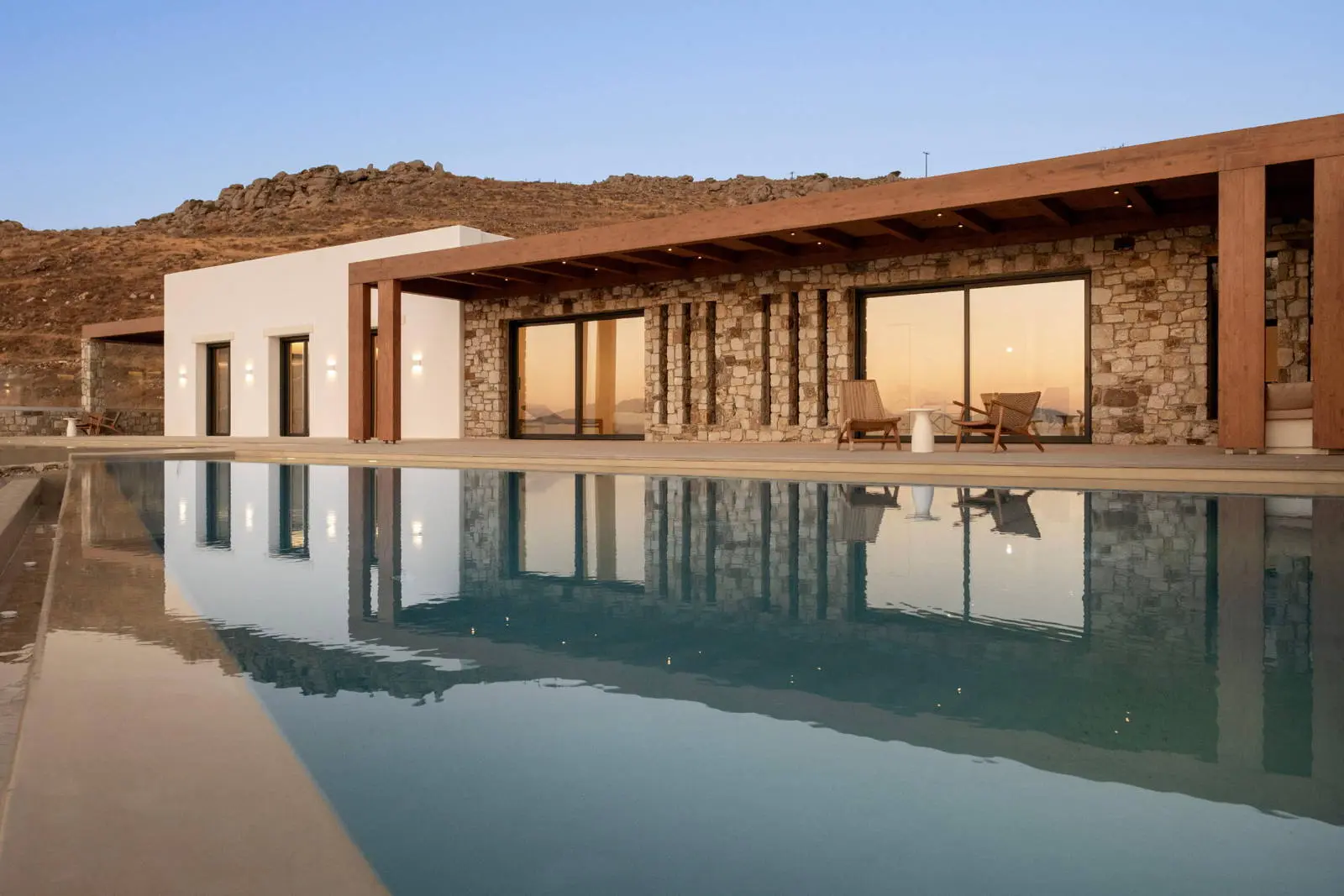 Ultra luxury cycladic sanctuary villa with sunset views in Mykonos