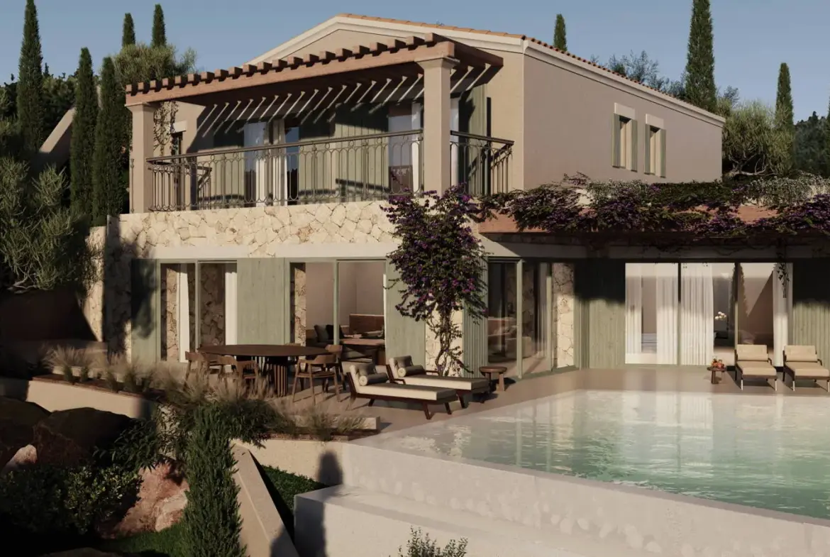 Two luxurious villas with unobstructed views of the Ionian Sea, Kalami, Corfu