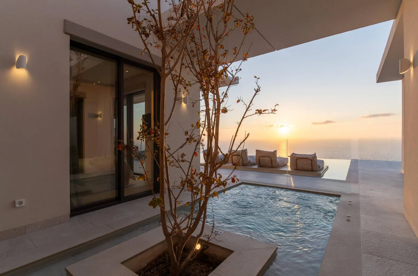 Ultra-luxury sunset cave villa above Kathisma Beach, Lefkada