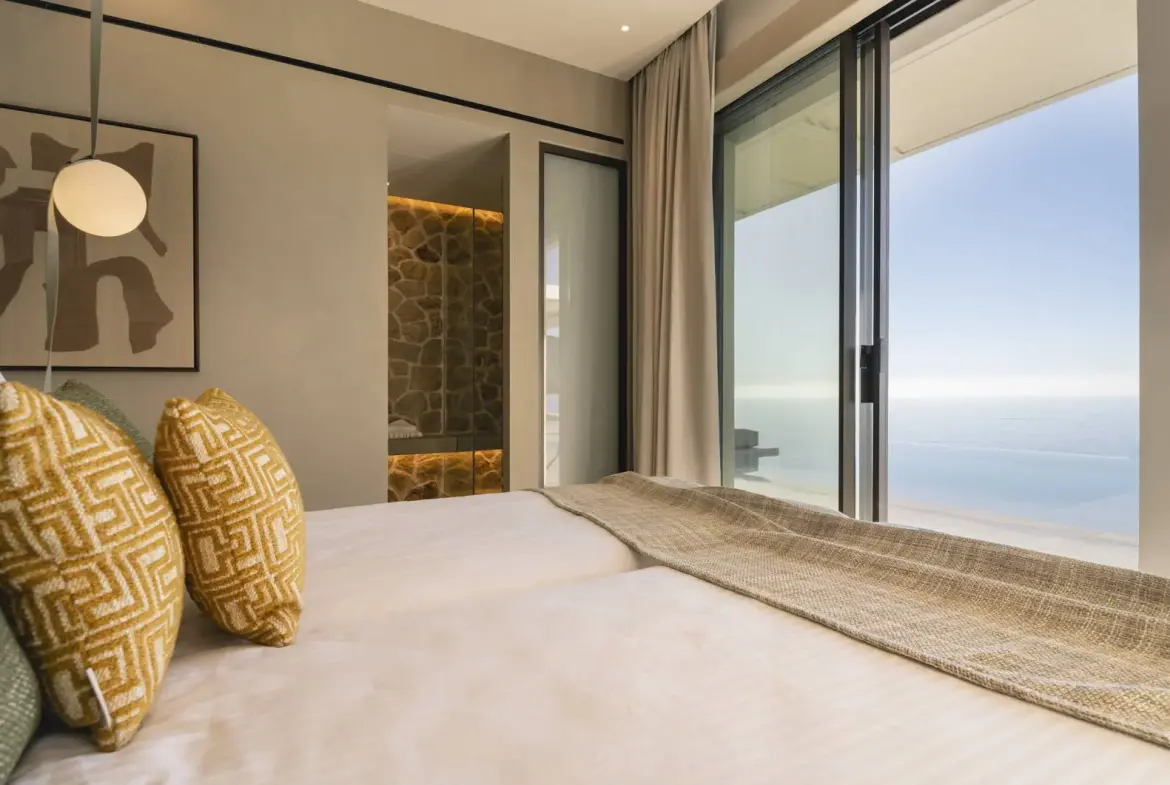 Ultra-luxury sunset cave villa above Kathisma Beach, Lefkada