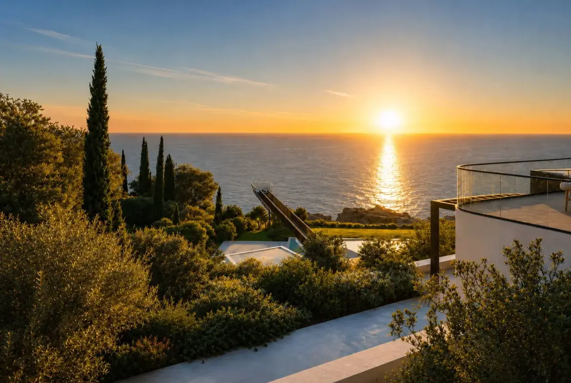 Luxury Off-Plan Villa with Suspended Walkway above Egremni, Lefkada