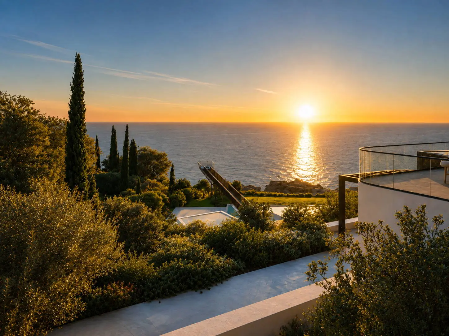 Luxury Off-Plan Villa with Suspended Walkway above Egremni, Lefkada