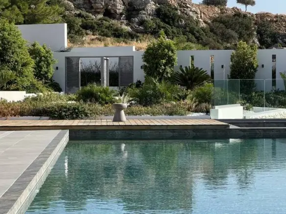 Ultra modern sea view villa with infinity pool in Pefkos