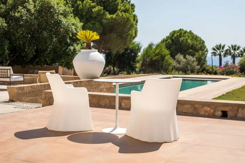 Architectural villa with sea views and historic character near Lindos