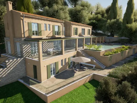Luxury seaview villa with pool in Vigglatouri , Corfu