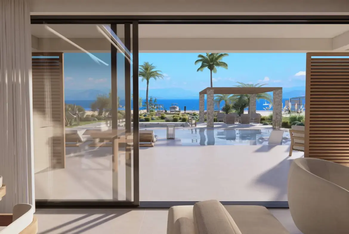 Private beachfront wellness estate in the heart of the Ionian Sea