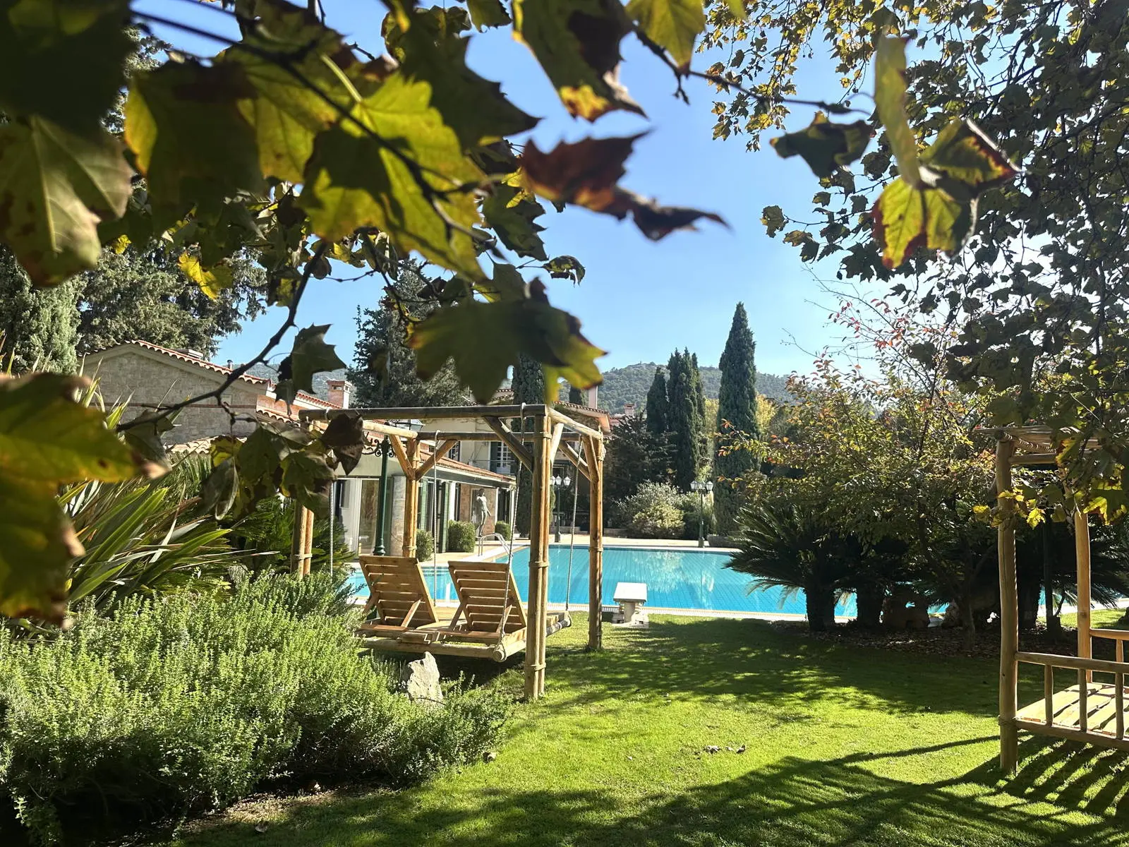 Stylish mansion comprising two residences & a large swimming pool in Nea Erythraia