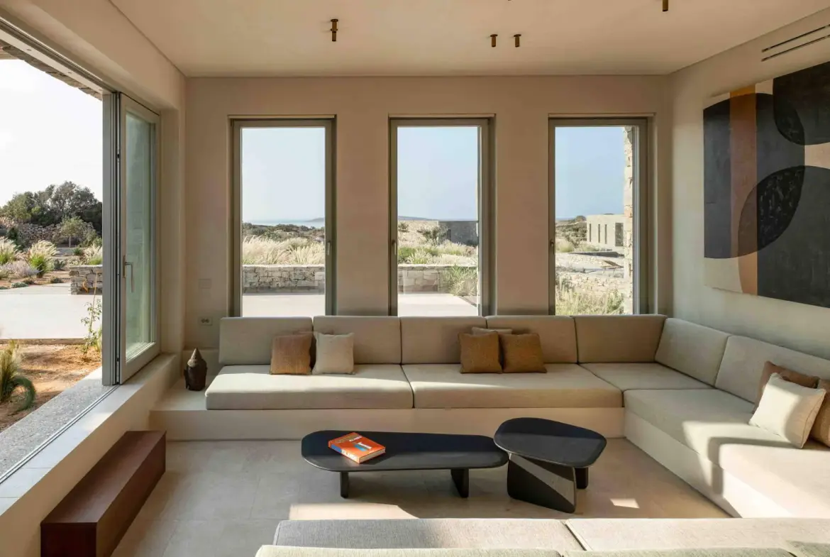 Architectural masterpiece with panoramic sea views on a 9,800 sq.m. estate in Paros