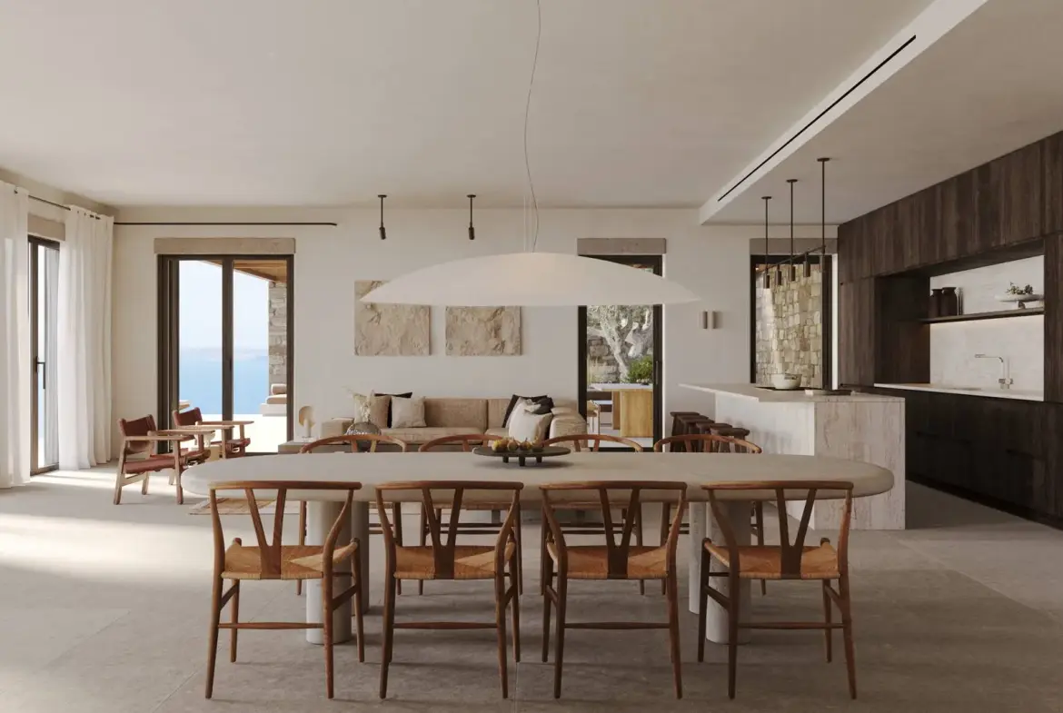 Ultra luxury cycladic sanctuary villa with sunset views in Mykonos