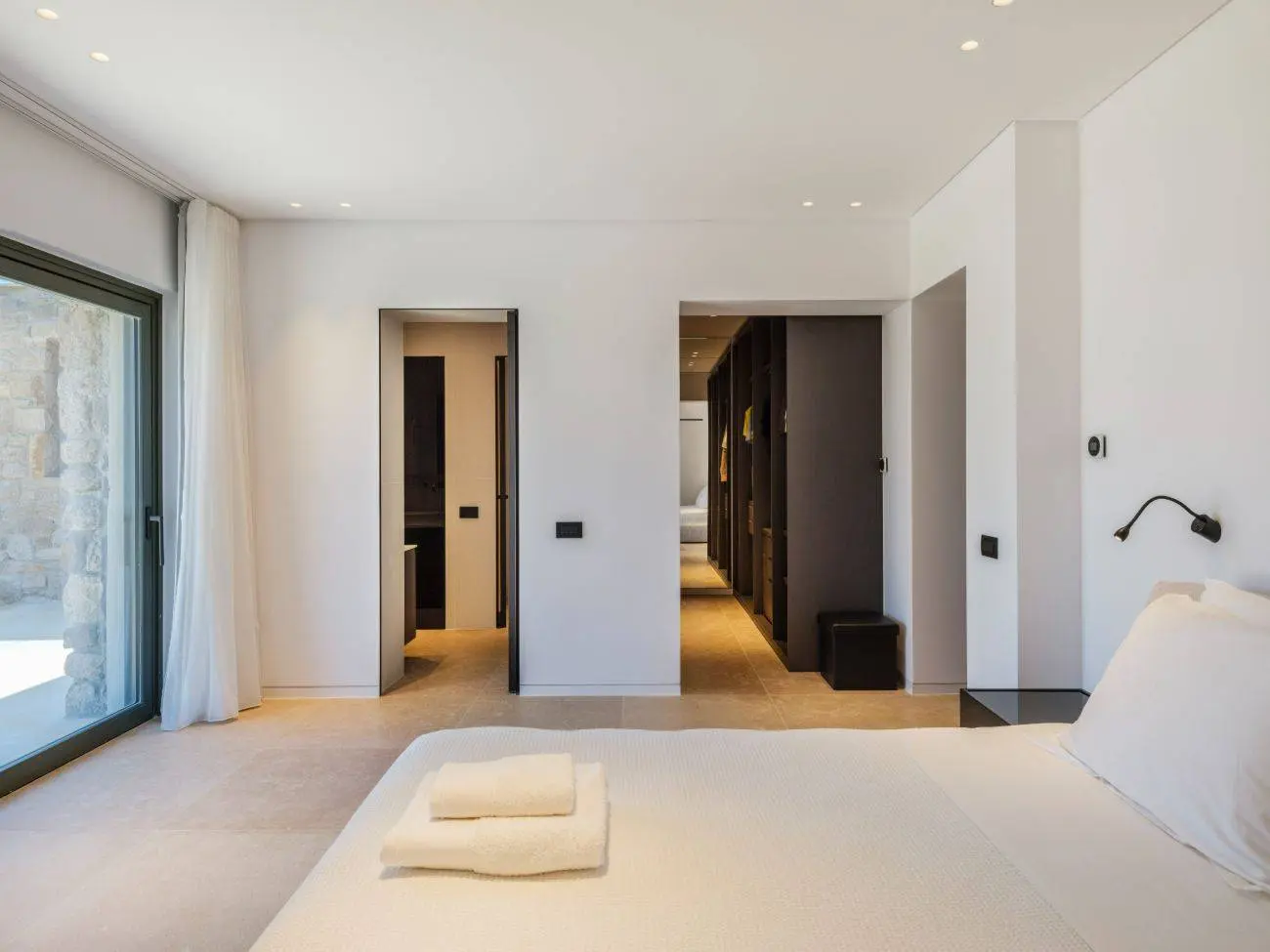 Contemporary ultra-luxury estate in Mykonos with helipad, dual pools & panoramic Aegean views