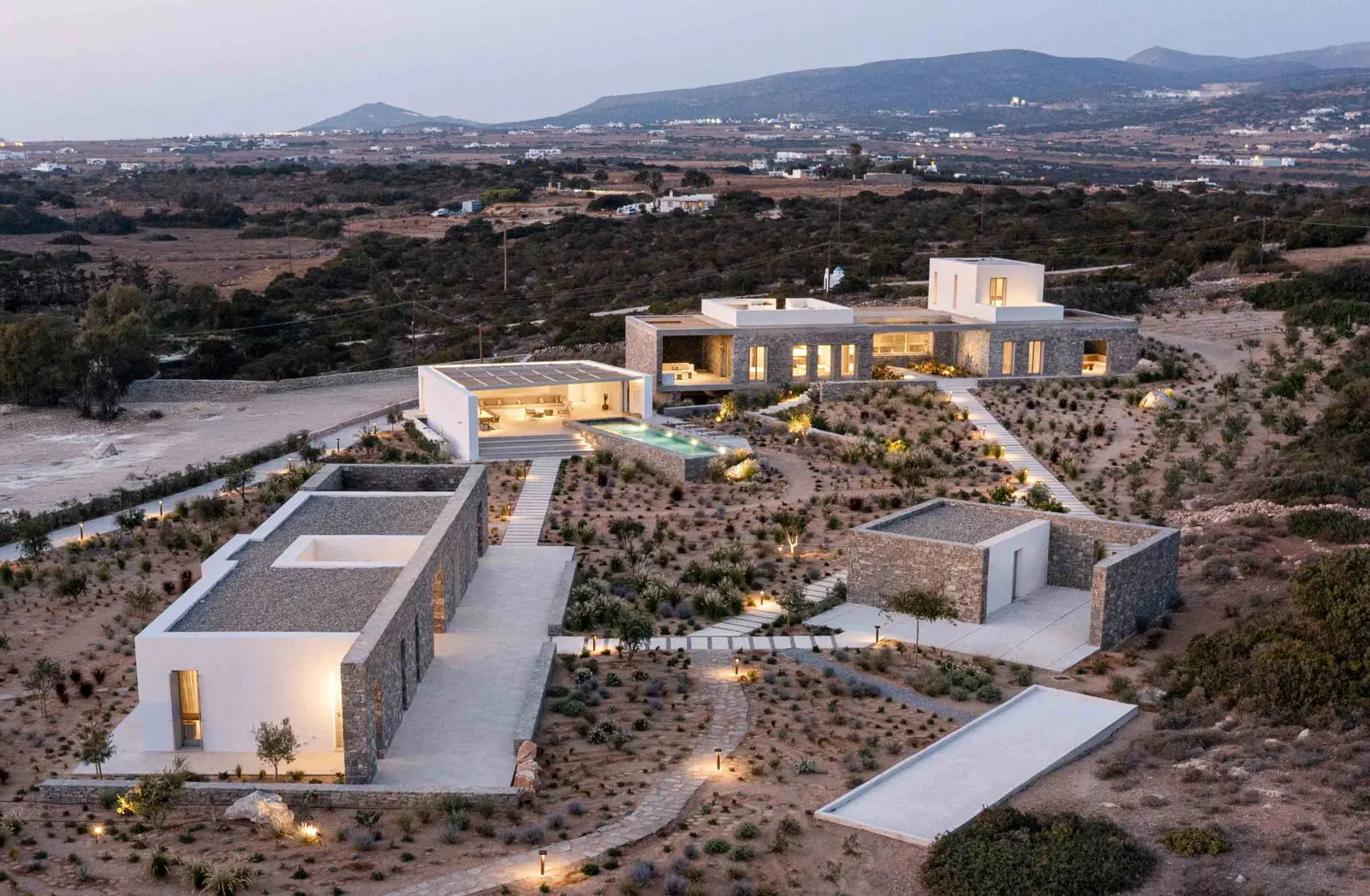 Architectural masterpiece with panoramic sea views on a 9,800 sq.m. estate in Paros