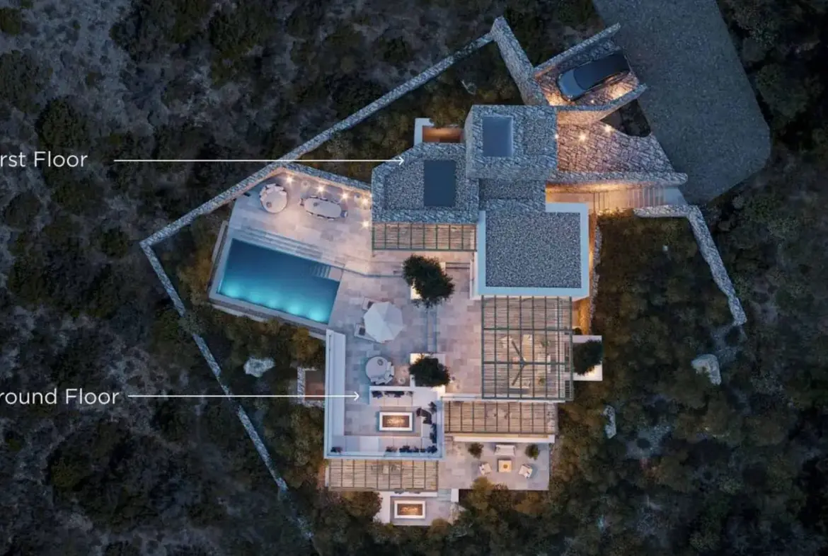 Wonderful villa with a panoramic view in Antiparos