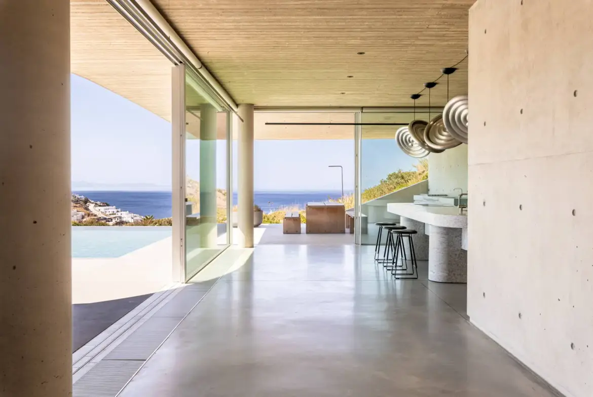 Iconic villa handcrafted by famous designer in Elia, Mykonos