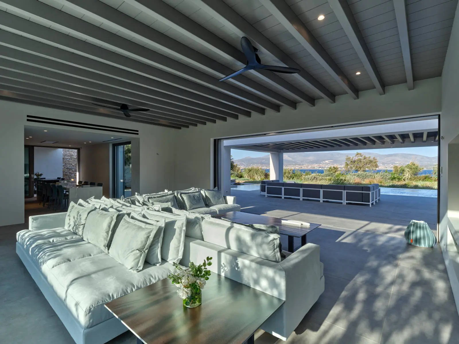 Ultimate luxury seafront villa with infinity pool in Antiparos
