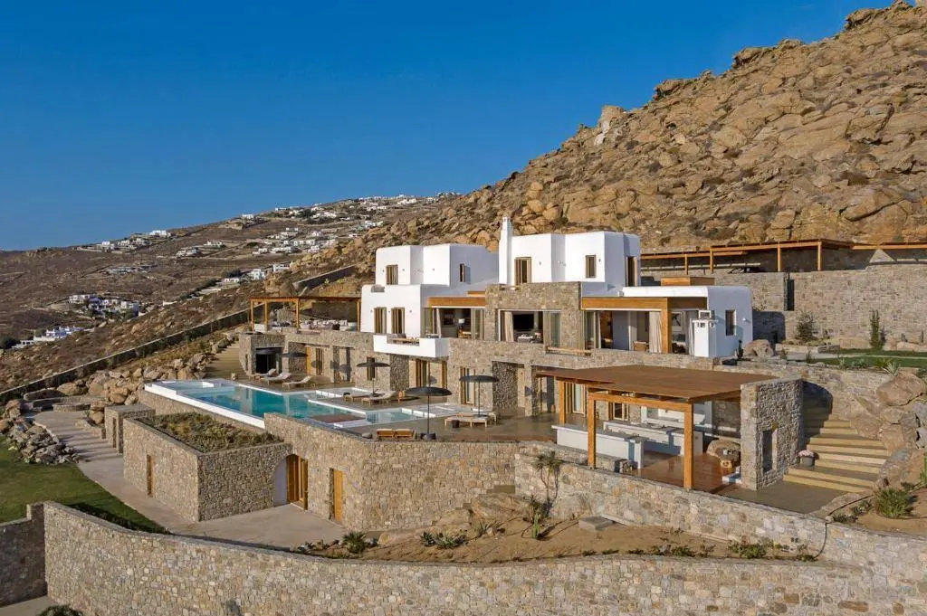 Exclusive Mykonian retreat with sunset views near Mykonos Town