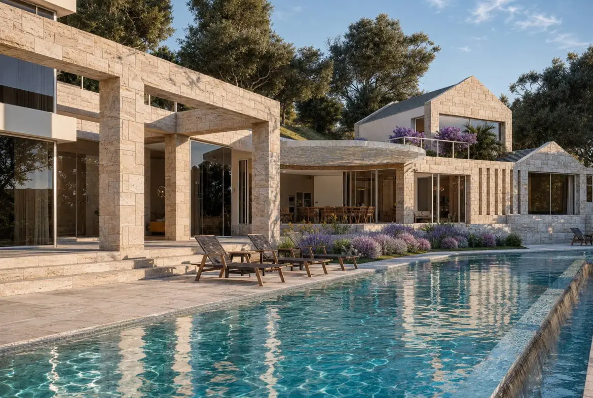 The Ionian Passage – Off-plan beachfront villa with private pontoon in Lefkada
