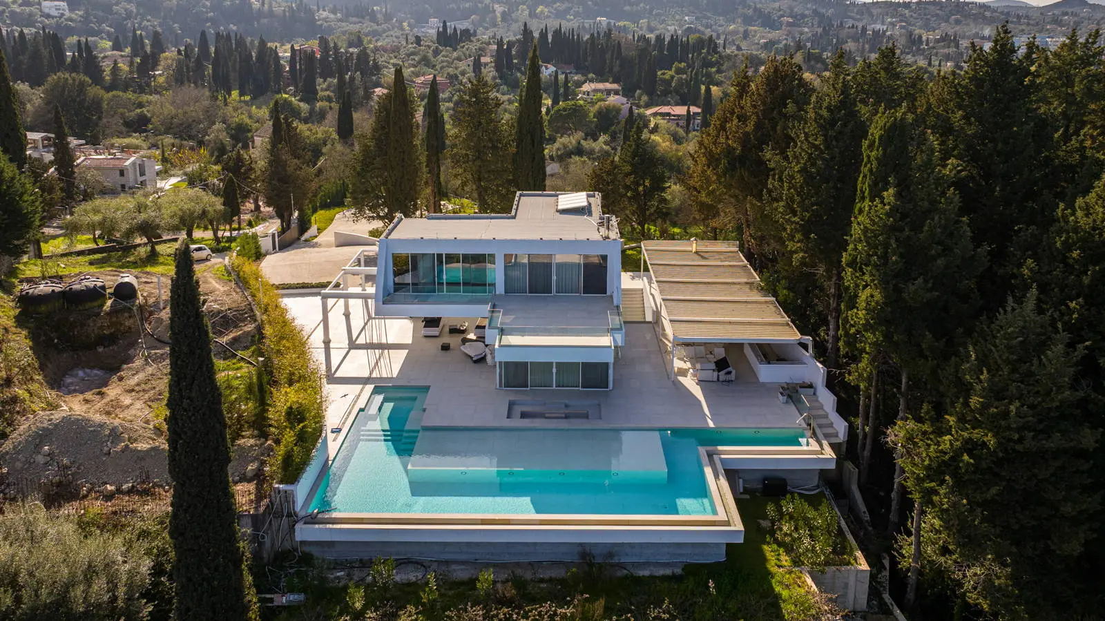 Luxury smart home with panoramic sea views in Kontokali, Corfu