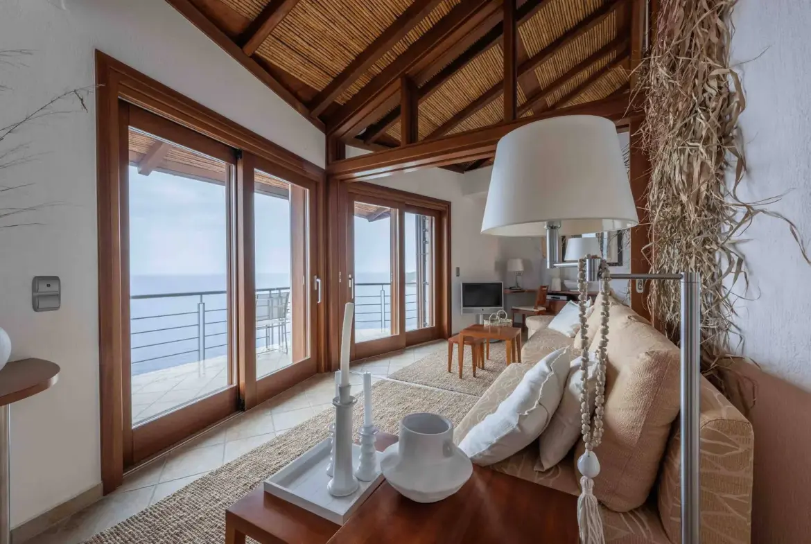 Seafront villa with spa and panoramic views in Pera Melana, Arcadia