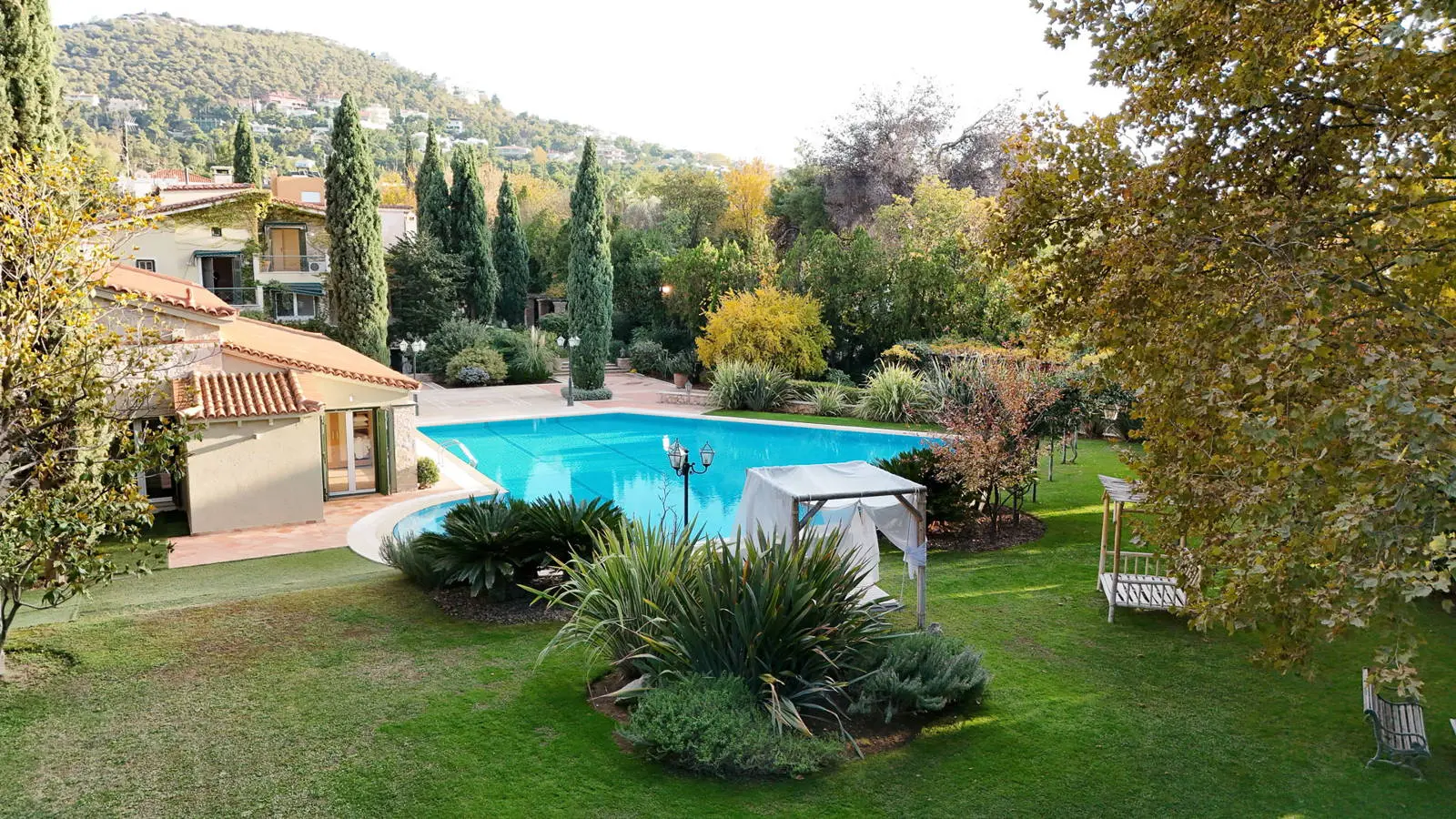 Stylish mansion comprising two residences & a large swimming pool in Nea Erythraia