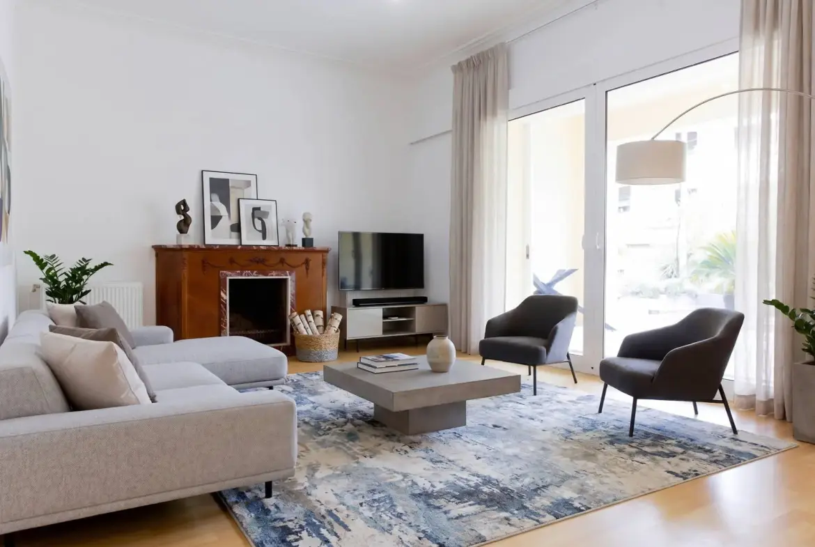 Duplex house with garden and garage in Palaio Psychiko
